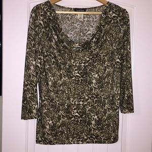 Carol Rose Animal Print Women’s Top